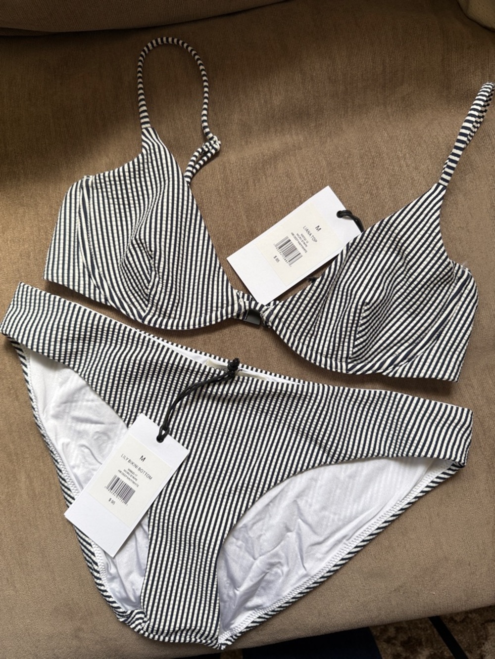Onia Striped Bikini Set